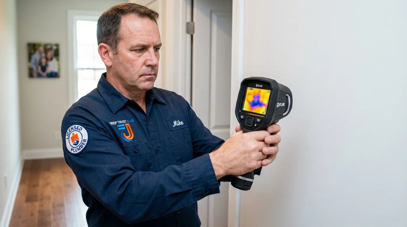Thermal imaging leak detection by Johns Plumbing LLC in Big Bear City